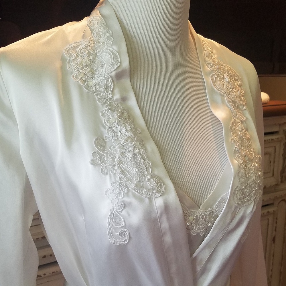 Victoria's Secret Bridal Chemise & Robe Small NEW